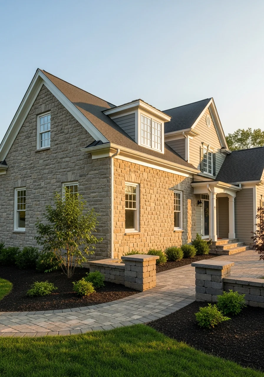 Professional exterior view of a Frederick County home showing quality maintenance and property care standards.